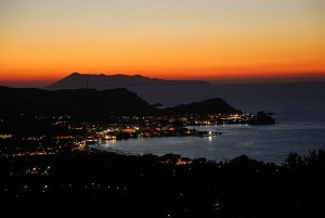 Sonnenuntergang Villa Korfu - Sidari